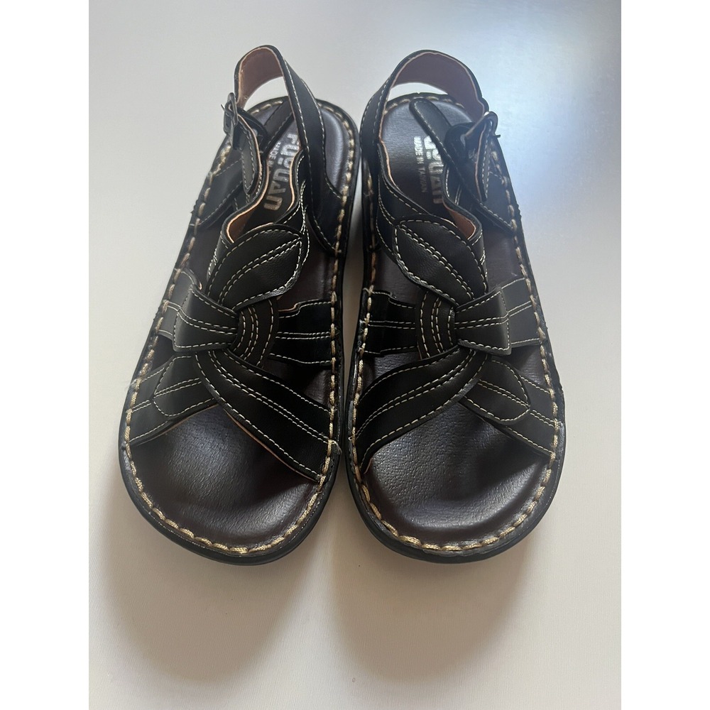 Fuyuan Women's Sandals Size 39 Black Slingback Comfortable‎